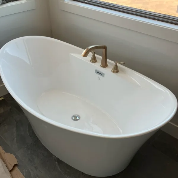 Professionally installed bathtub