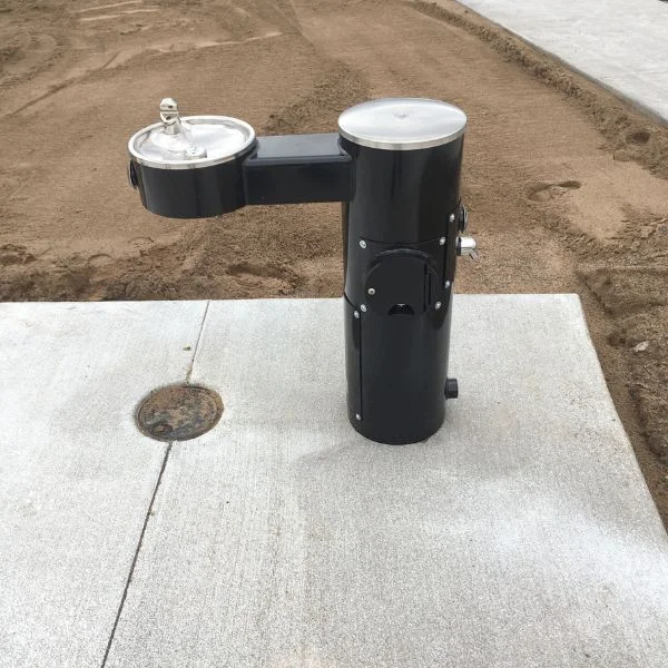 New drinking fountain installation