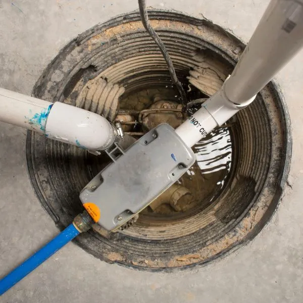 Sump pump in a minnesota basement