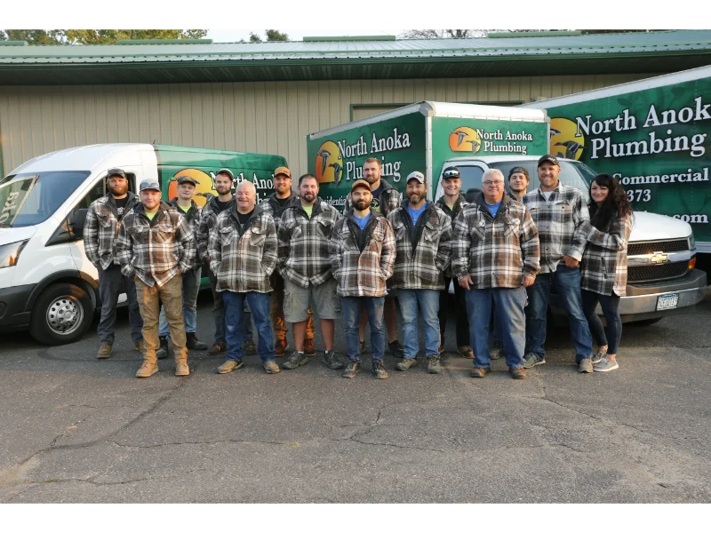 North anoka plumbing team photo